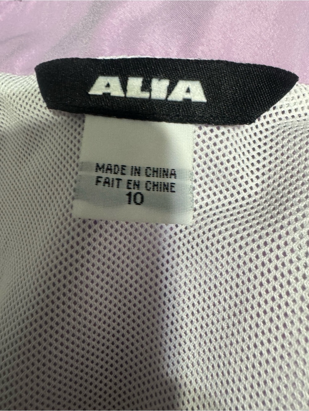 3/$25 Weekend Special! Vintage ALIA 2pc Light Purple Tracksuit set Size 10 Elast - Picture 9 of 9